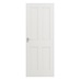 Howdens Bridgemere White Smooth 4 Panel Moulded Door Front