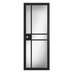 Howdens Fairfax Black Pre-Finished Clear Glazed Door