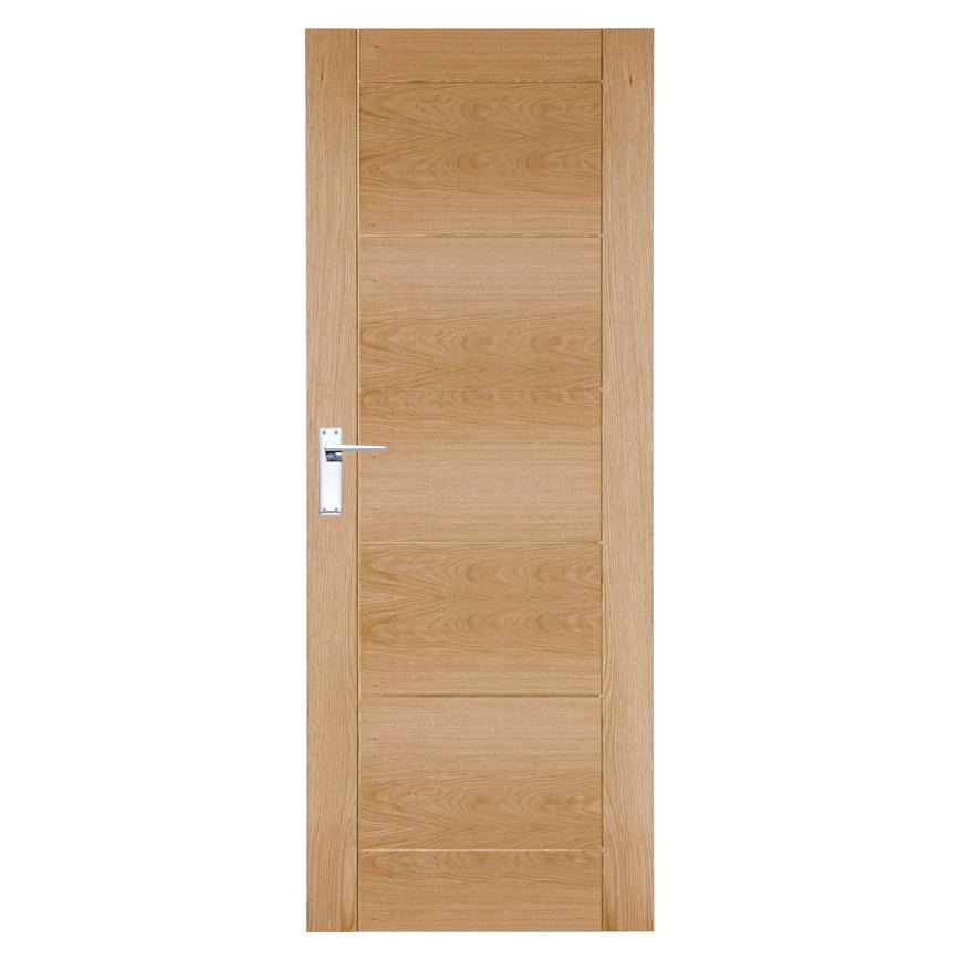 Pre-Finished Linear Oak door
