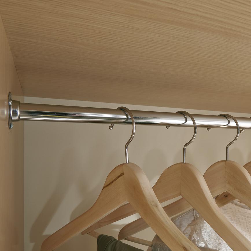 Chrome Round Hanging Rail