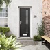 Monza glazed black composite door
