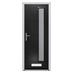 Monza Glazed Black Composite Door