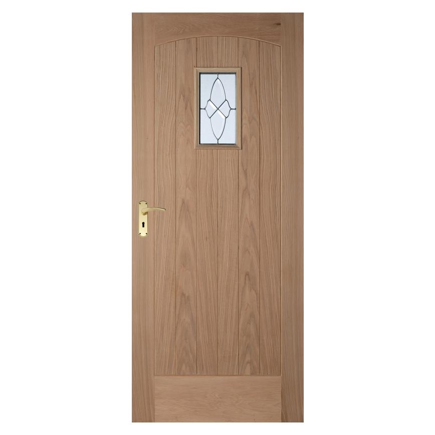 Howdens Cottage Oak Glazed External Door