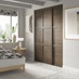 Shaker Walnut Panelled 610mm x 2225mm Sliding Wardrobe Door