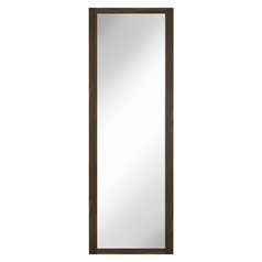 Walnut Frame Mirrored 762mm x 2225mm Sliding Wardrobe Door