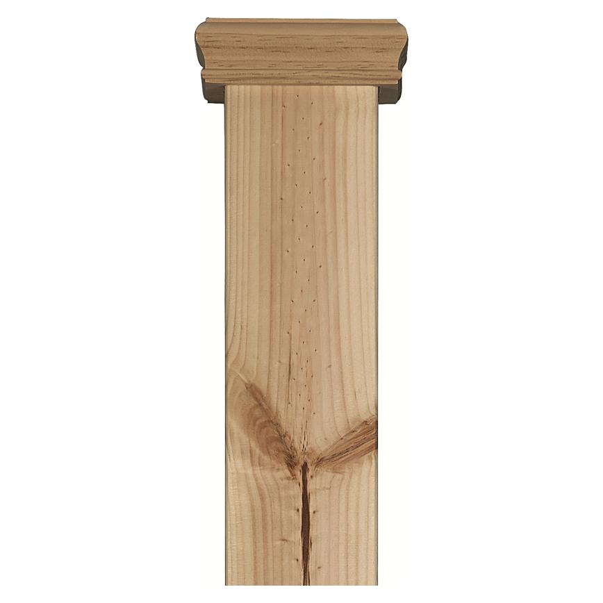 Howdens Softwood Newel Post and Cap