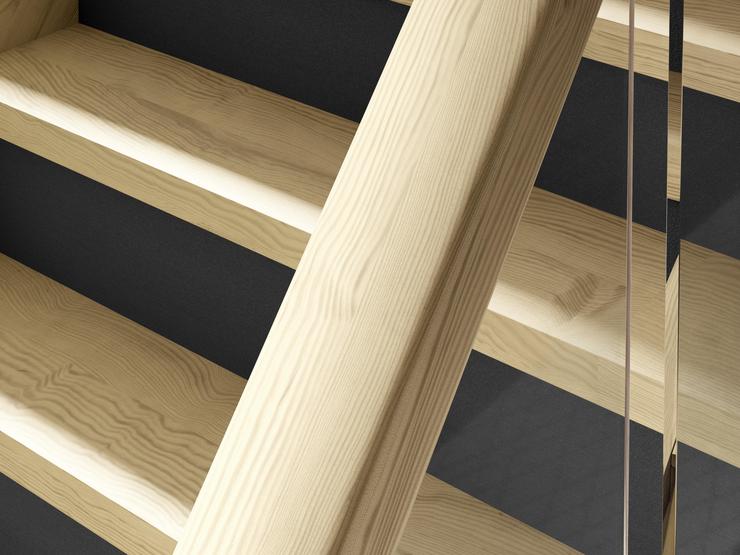 Richard Burbidge Elements Softwood Grooved 2.4m Stair Handrail