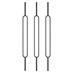 Richard Burbidge Metal Looped 14mm Landing Spindle Pack of 3