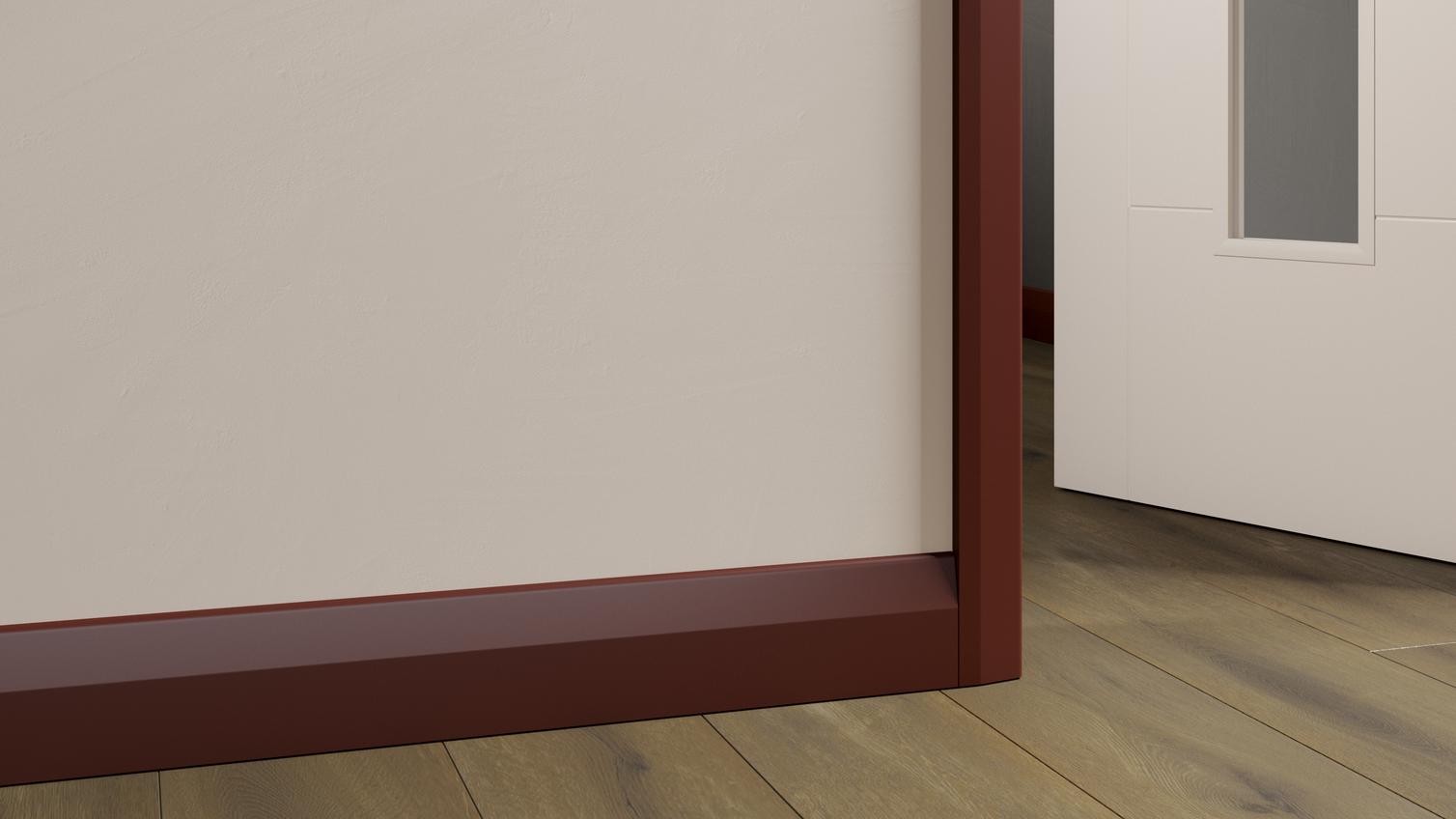 Howdens Chamfered White MDF Skirting Board