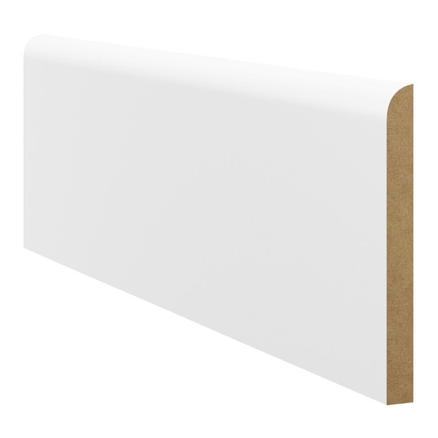 Howdens 4.2m x 152mm Pencil Round White MDF Skirting Board
