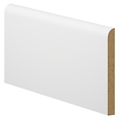 Howdens 4.2m x 152mm Pencil Round White MDF Skirting Board