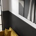 Matt Black Edge Strip Half Wall