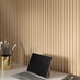 Oak Wide Ribbed Panelling Home Office