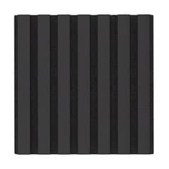 Black Acoustic Wall Panelling