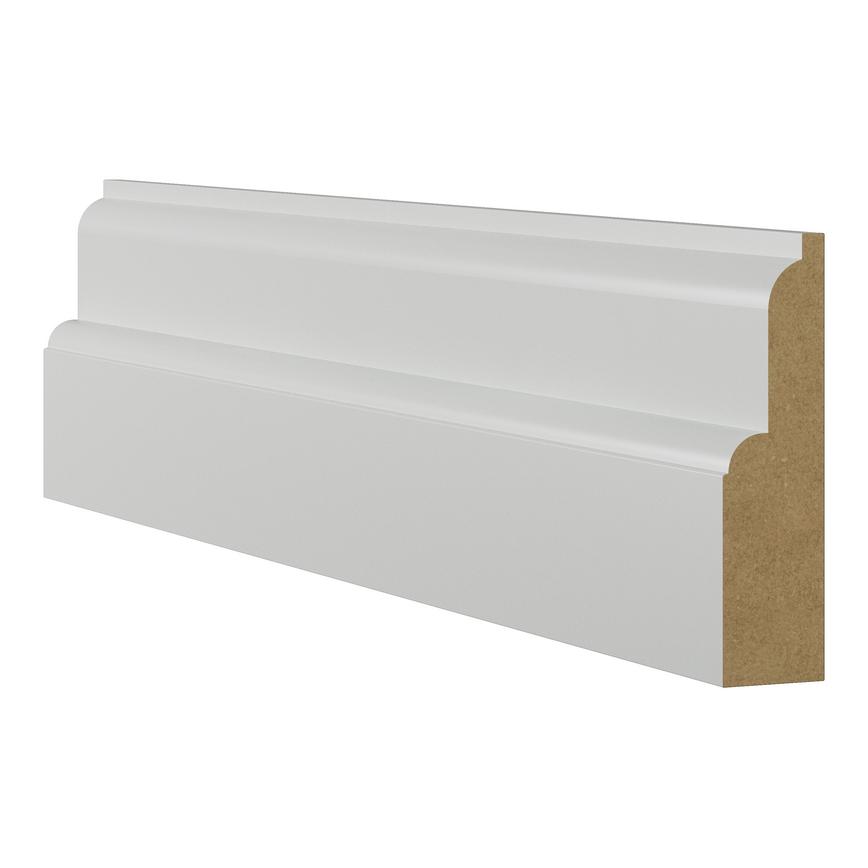 Howdens 4.2mm x 70mm Lambs Tongue White MDF Architrave