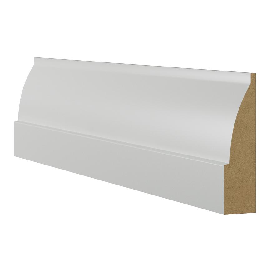 Howdens 4.2mm x 70mm Ovolo White MDF Architrave
