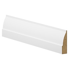 Howdens 4.2mm x 70mm Ovolo White MDF Architrave