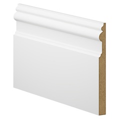 Howdens 4.2m x 152mm Victorian White MDF Skirting Board