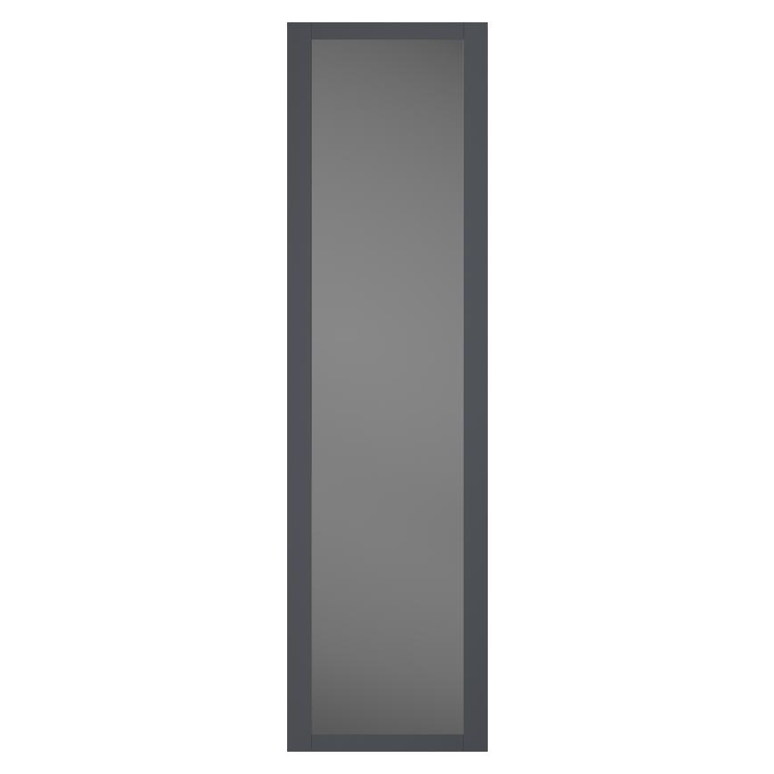 Graphite Shaker Mirrored Frame Wardrobe Door