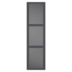 Shaker Graphite Frame Panelled Mirrored