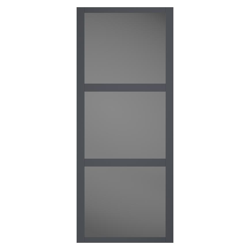 Shaker Graphite Frame Panelled Mirrored