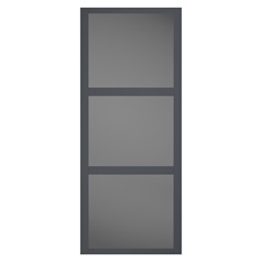 Shaker Graphite Frame Panelled Mirrored