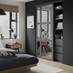 Shaker Graphite Mirrored Wardrobe