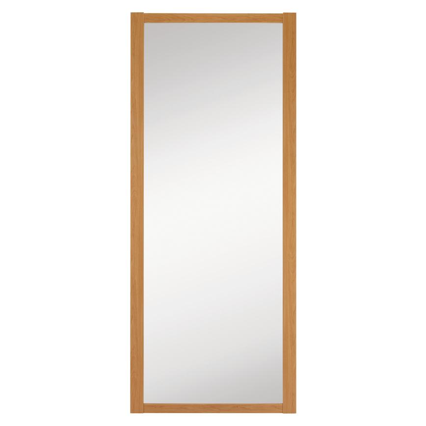 Howdens Shaker Oak Frame Mirror Sliding Wardrobe Door