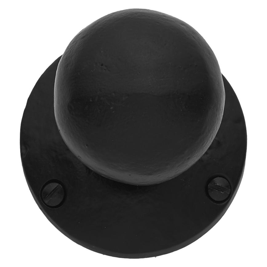 Round Mortice Knob - Antique Black