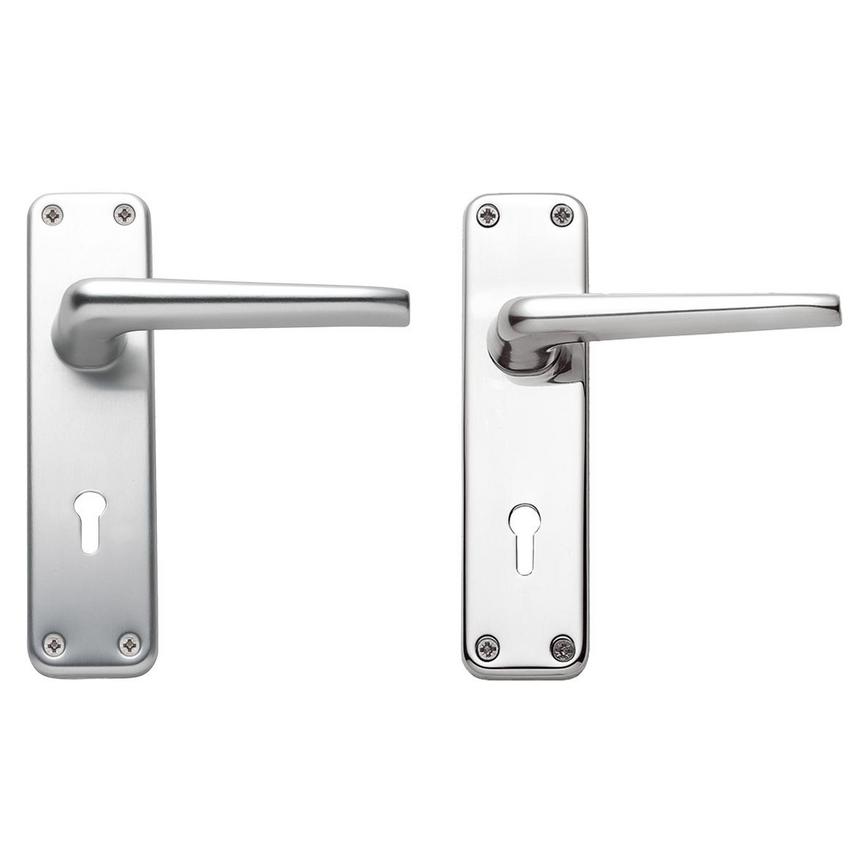 Edinburgh Chrome Lock Door Handles Handles Howdens