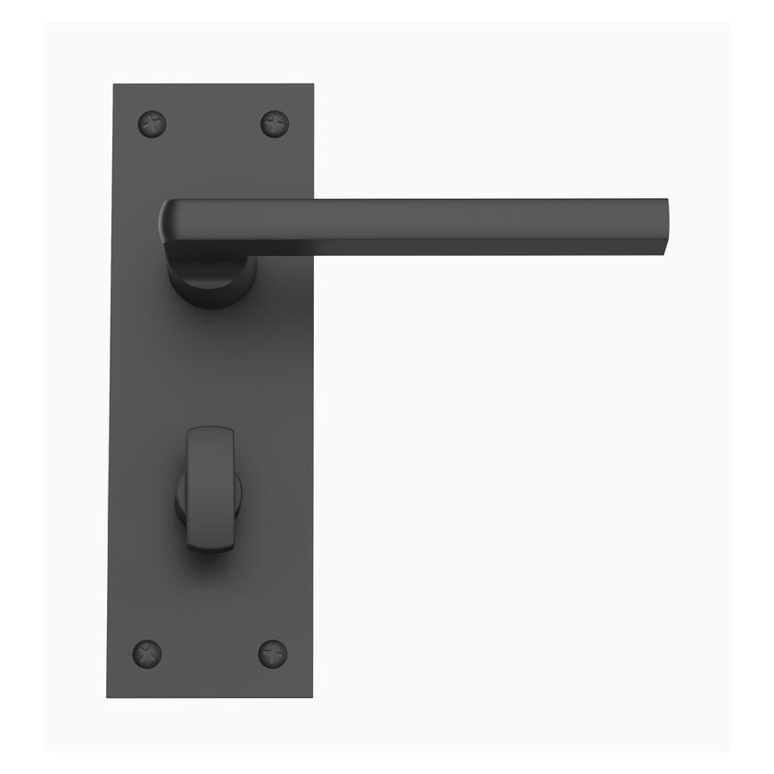 Much Lever on Backplate Bathroom Anthracite Handle