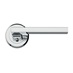 Auriga Polished Chrome Lever on Rose Door Handle Pair