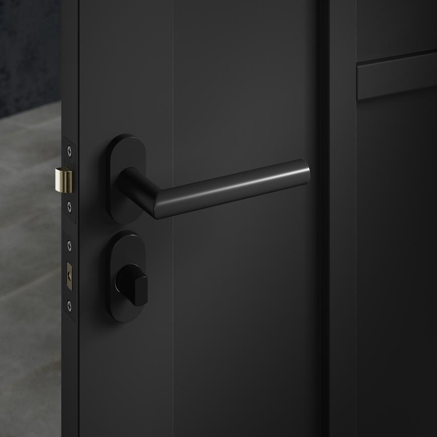 Matt Black Bathroom Thumbturn and Release,Case Backset Tubular Mortice Latch, Case 57 Backset Bathroom Bolt 