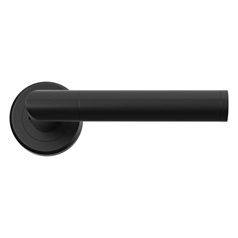 Carlisle Brass Serozzetta Trend Matt Black Fire Rated Lever on Rose Door Handle Pair
