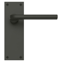 Munch Matt Anthracite Lever on Slim Backplate Latch Door Handle Pair