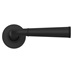 Fuller and Forge Arno Matt Black Lever on Rose Door Handle Pair