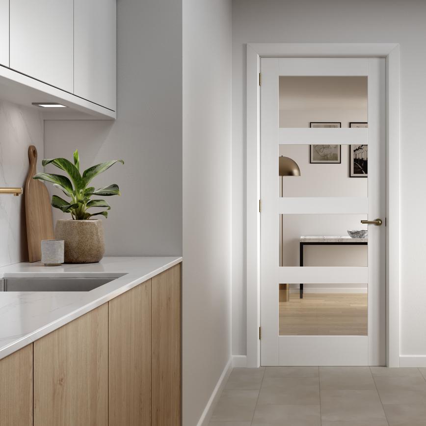 Fuller and Forge Como Antique Brass Lever on Rose Door Handle Pair