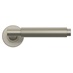 Fuller and Forge Orta Satin Nickel Fluted Lever on Rose Door Handle Pair