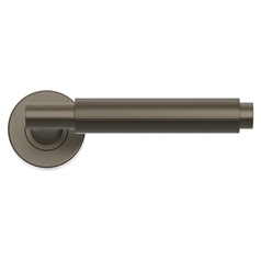 Fuller and Forge Orta Satin Bronze Fluted Lever on Rose Door Handle Pair