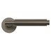 Fuller and Forge Orta Satin Bronze Fluted Lever on Rose Door Handle Pair