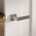 Manet Satin Nickel Lever on Rose Door Handle Pair