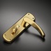 Garda Bathroom Backplate Brass Studio