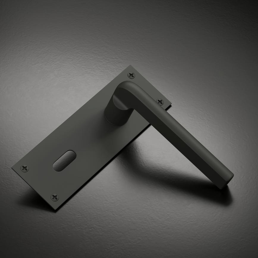 Munch Lock Backplate Anthracite Studio