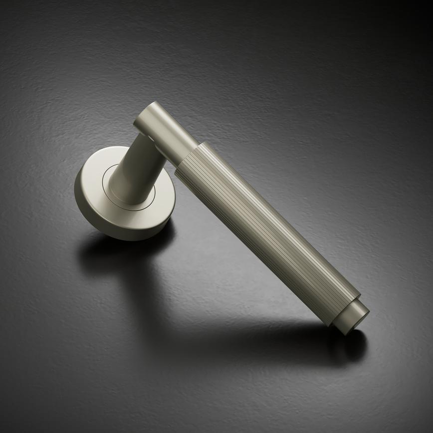 Orta Fluted Rose Satin Nickel Studio