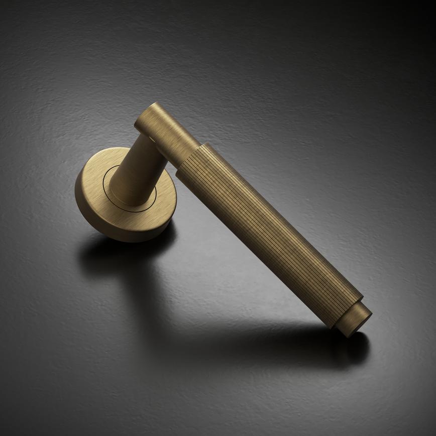 Orta Fluted Rose Antique Brass Studio