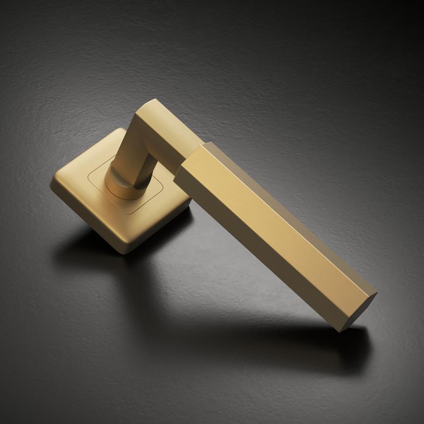 Tanaro Hex Rose Satin Brass Studio