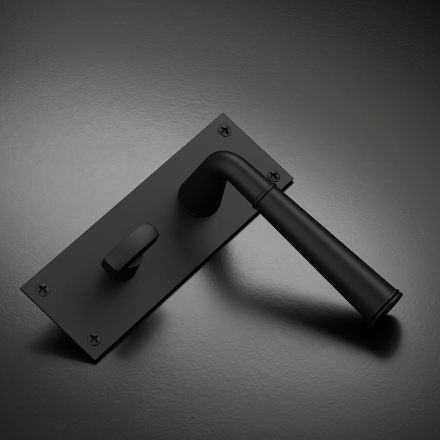 Arno Bathroom Backplate Matt Black Studio