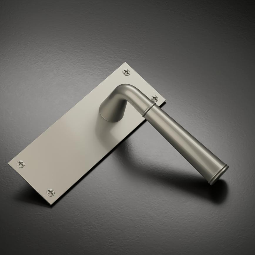 Arno Latch Backplate Satin Nickel Studio