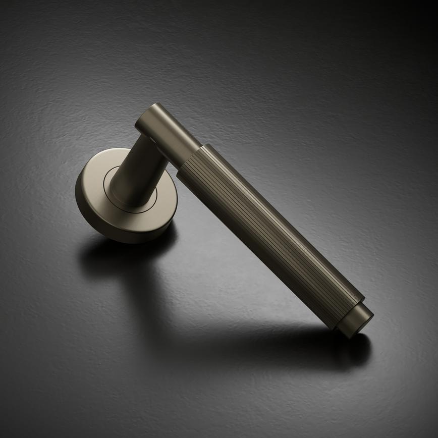 Orta Fluted Rose Matt Bronze Studio