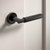 Fuller and Forge_Orta Fluted Lever on Rose Matt Black
